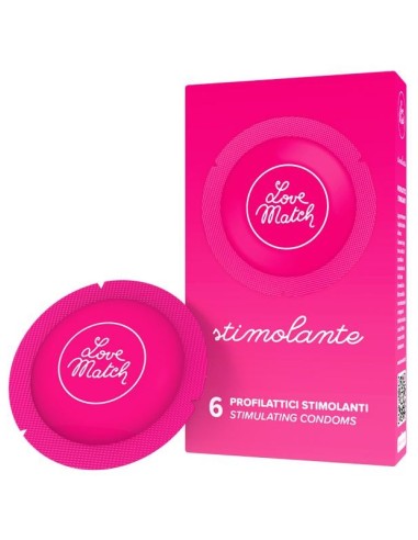 Love Match - Profilattici Stimolanti - 6pz