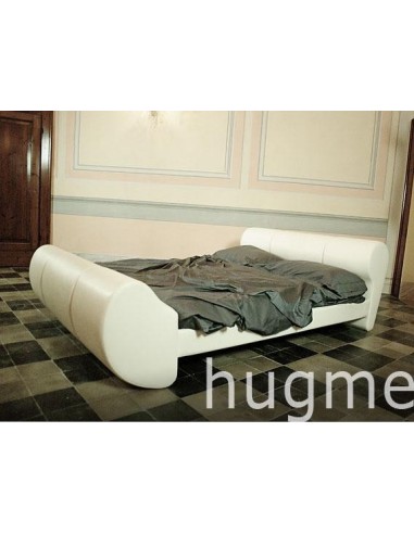 Letto Hugme Bianco Pelle